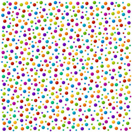 Vector vibrant color soap bubles or confetti festive backgroundのイラスト素材