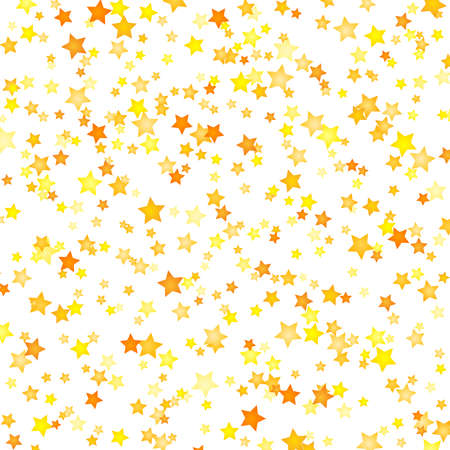 Vector yellow stars background element in flat styleのイラスト素材