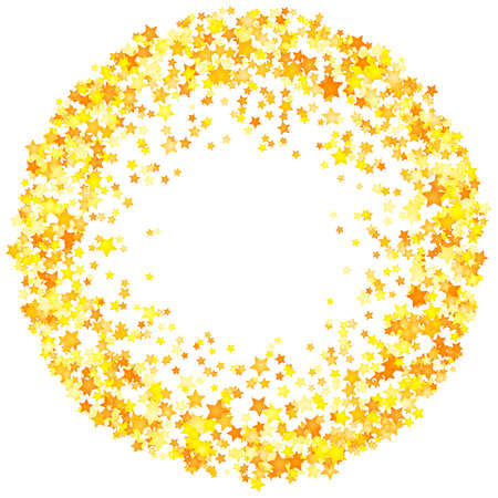 Vector yellow stars background element in flat styleのイラスト素材