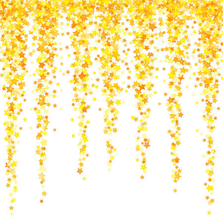Vector yellow stars background element in flat styleのイラスト素材
