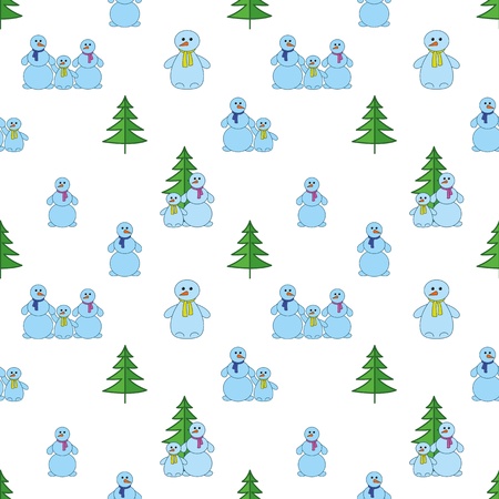 Snowballs seamless background, christmas holiday symbolical pattern, isolated on white background  Vectorのイラスト素材