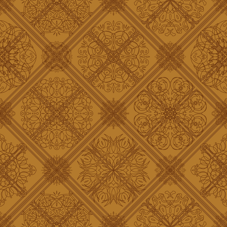Tile, abstract pattern background seamless, art graphic design. Vectorのイラスト素材