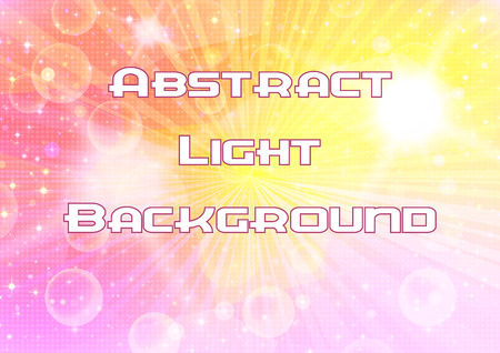 Abstract Pink and Yellow Background with Light Sparks, White Stars and Confetti. Eps10, Contains Transparencies. Vectorのイラスト素材