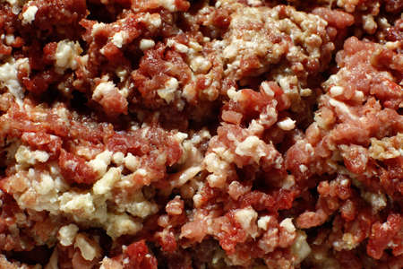 Minced meat full frame close up backgroundの写真素材