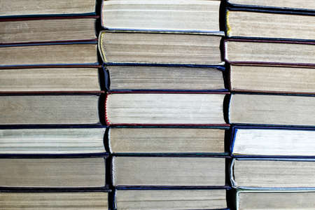 Big pile of books close up backgroundの写真素材