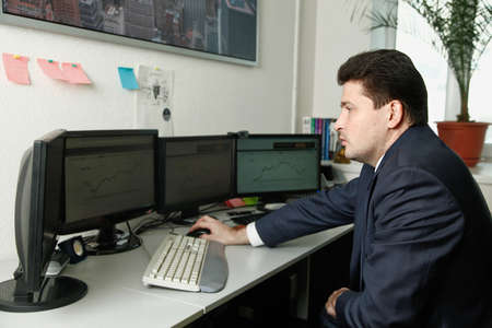 World Cup of Futures Trading Championship 2016 winner from Russia Artur Teregulov at the workplace