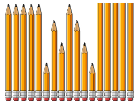 Color pencils vector illustration background hand drawn colorfulのイラスト素材