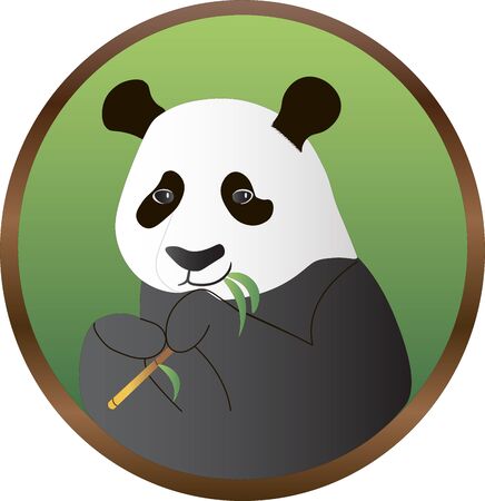 Panda drunk doodle cartoon hand drawn vector illustrationのイラスト素材