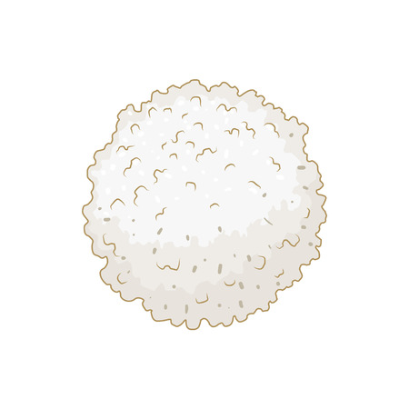 White blood cell leukocyte medical science educational vector illustrationのイラスト素材