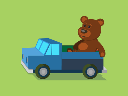 Toys flat style minimalistic. Colorful cartoon vector illustrationのイラスト素材