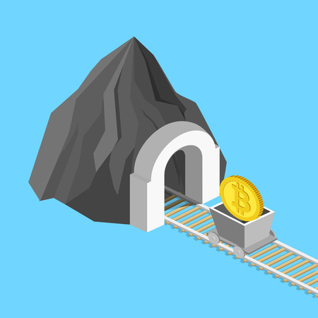 Metaphor for bitcoin design.のイラスト素材