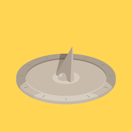 Sundial isometric vector illustrationのイラスト素材