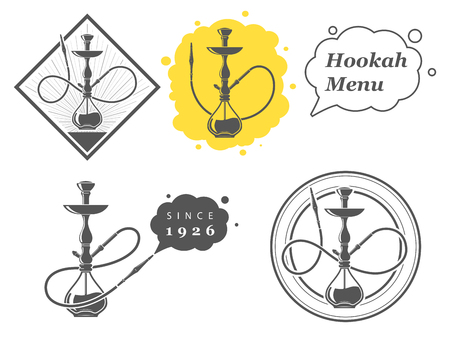 Hookah minimalistic vector illustrationのイラスト素材