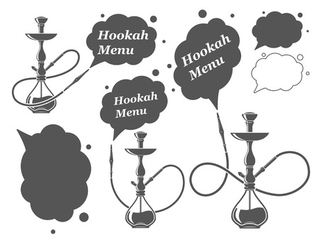 Hookah minimalistic vector illustrationのイラスト素材