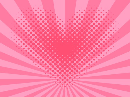 Heart halftone background vector illustrationのイラスト素材