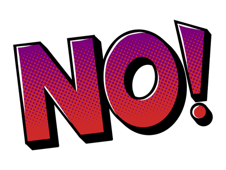 No word comic book pop art vector illustrationのイラスト素材