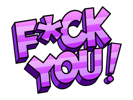 Swear word sign comic book pop art vectorのイラスト素材