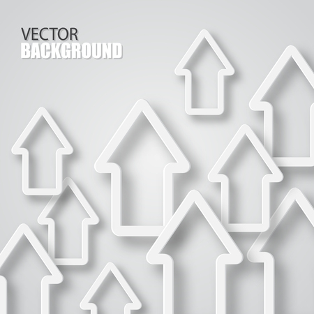 Abstract background with white arrows.のイラスト素材