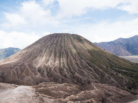 Volcano in the mountains in East Jawa, Indonesia.Volcano crater,Tengger Semeru National Park.の写真素材