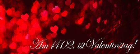 Valentine's day background with heartsの写真素材