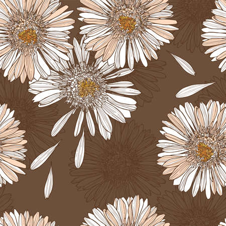 chamomile patternの写真素材