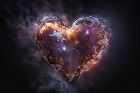 Heart Shaped Galaxy - Generative AIの素材