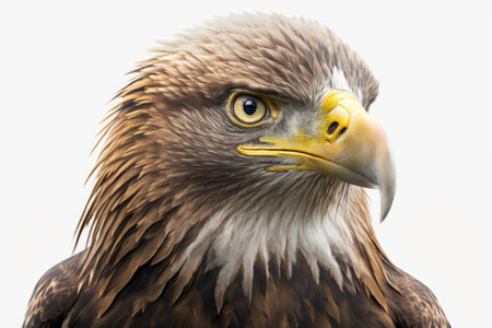 Eagle on White Background - Generative AIの素材