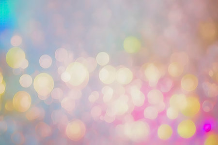 Sweet Glitter Bokeh Background for Invitations and Scrapbooking. Generative AIの素材
