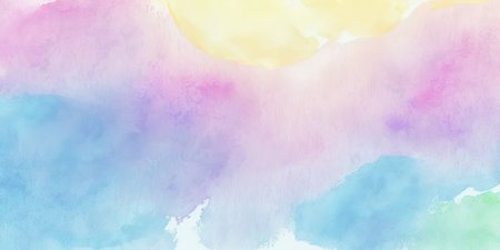 Pastel Abstract Watercolor Drawing for Invitations and Posters. Generative AIの素材
