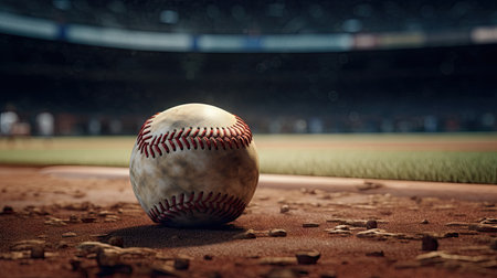 Cinematic Home Run: A Realistic and Ultra-Realistic Composition for Sports Fans. Generative AIの素材
