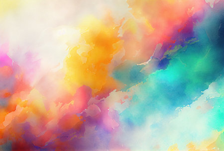Kraki Watercolor Paint Texture Background for Invitations and Posters. Generative AIの素材