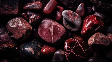 Maroon Red Stone Texture Background for Elegant Designs. Generative AIの素材