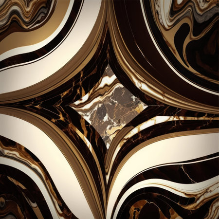 Elegant Brown Marble Pattern for Interior Design. Generative AIの素材