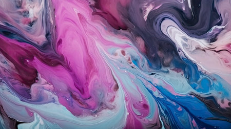 Marbled Watercolor Texture in Pink, Purple, Blue, and White for Backdrops and Designs. Generative AIの素材