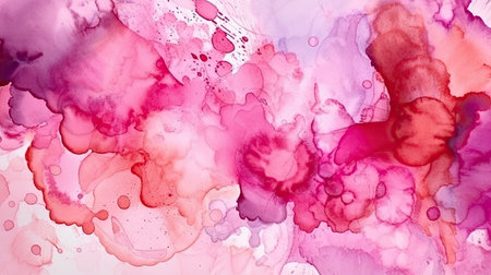 Abstract Pink Watercolor Background for Invitations and Posters. Generative AIの素材