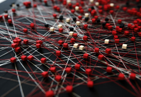 Dynamic Flow Chart for Business and Corporate Concepts. Generative AIの素材