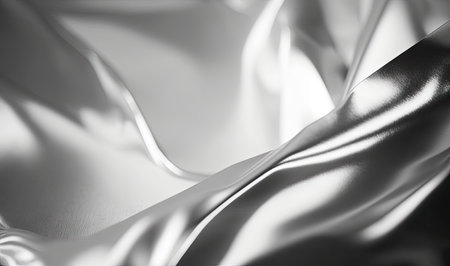 Soft Ethereal Dreamy Silver Foil Texture Background for Professional Use. Generative AIの素材