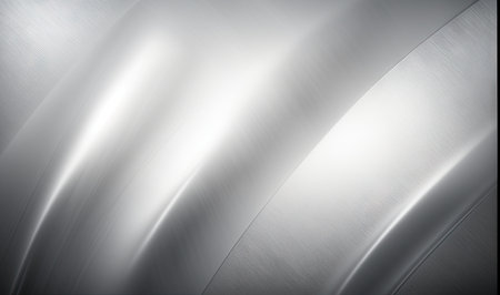 Soft and Dreamy Silver Metal Texture Background for Professional Design. Generative AIの素材