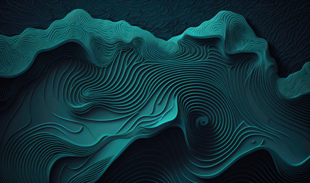 Ethereal Topographic Map Background for Web and Print Designs. Generative AIの素材
