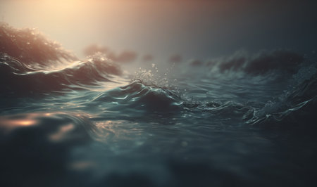 Soft and Dreamy Water Background for Professional Use. Generative AIの素材