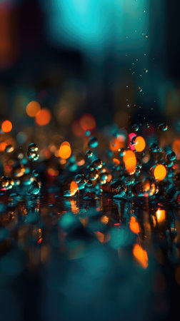 Dynamic Bokeh Background with Intricate Details and Rich Colors for Graphic Design. Generative AIの素材