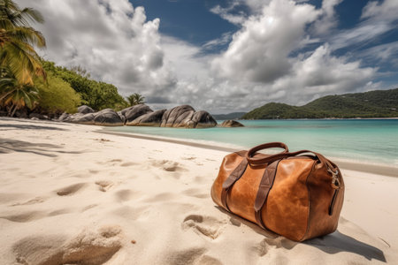Seychelles Beach Bag: Your Perfect Companion for a Relaxing Getaway. Generative AIの素材