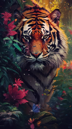 Comic Style Jungle Adventure. Generative AIの素材