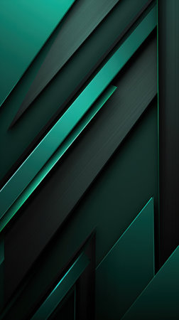 Abstract Green and Black Background with Dark Gray and Black Lines. Generative AIの素材