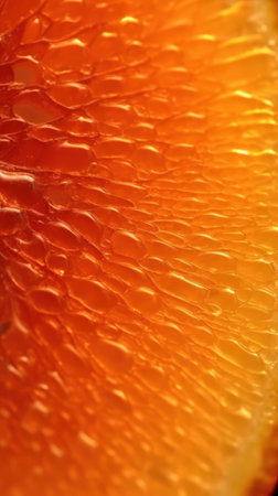 Extreme Close-Up of a Juicy and Translucent Morus Slice in Hyperrealism. Generative AIの素材