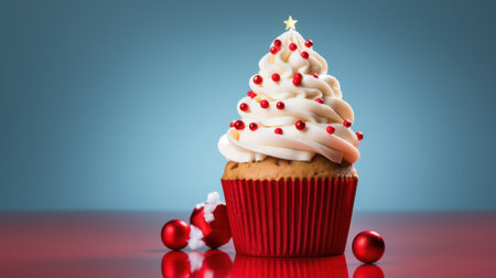 Minimal Food Christmas Banner AI Generatedの素材