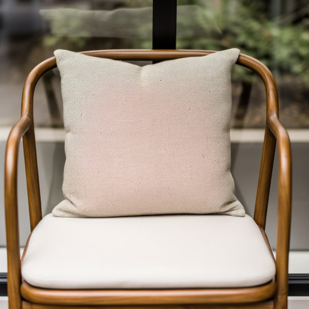 Minimalist Style Chair in Sunroom AI Generatedの素材