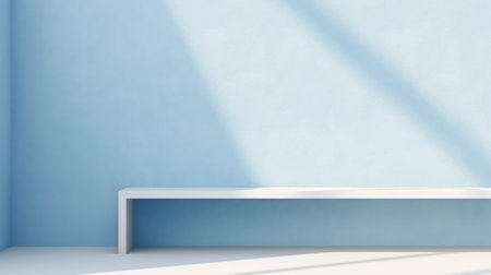Minimal Abstract Light Blue Background for Product AI Generatedの素材