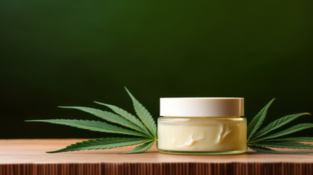 Elegant Cosmetic Cream Product Photography AI Generatedの素材