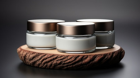 Minimal White Eco-friendly Skincare Container AI Generatedの素材
